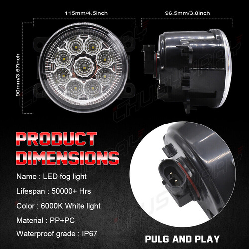 Lámpara De Conducción Con Luz Antiniebla Led Para Jeep Compa