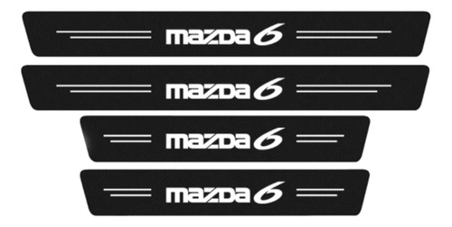 Mazda 6 Protectores Para Posapies / Fibra Carbono