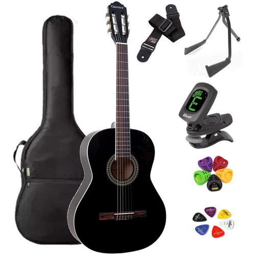 Violão Acústico Giannini Clássico Nylon Gn-15 Bk + Kit2cl