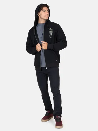Poleron Fz Wave Negro Hombre Maui And Sons