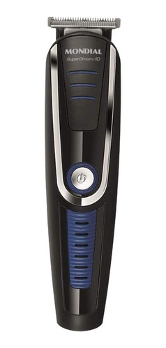 Imagem 1 de 4 de Barbeador y cortador de cabelo Mondial Super Grooming BG-03  preto e azul 110V/220V