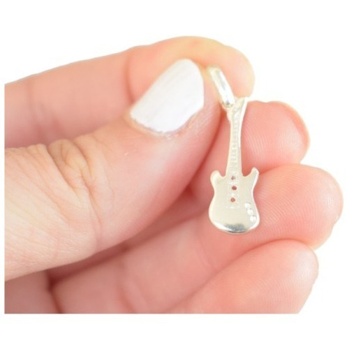 Dije De Guitarra Electrica - Plata Italiana 925