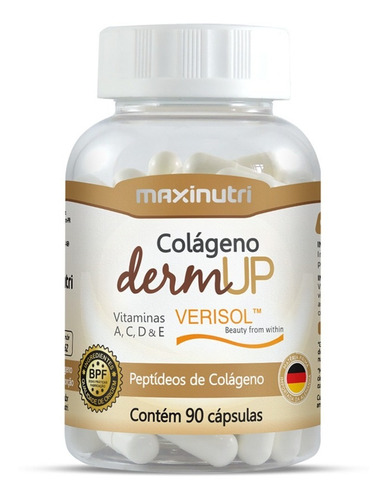 Colágeno Dermup Verisol® Maxinutri 750mg Com 90 Cápsulas