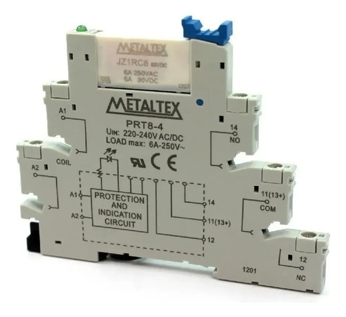 Interface Acoplador Relé 1 Naf 220vca 6a Prz-1r-220 Metaltex