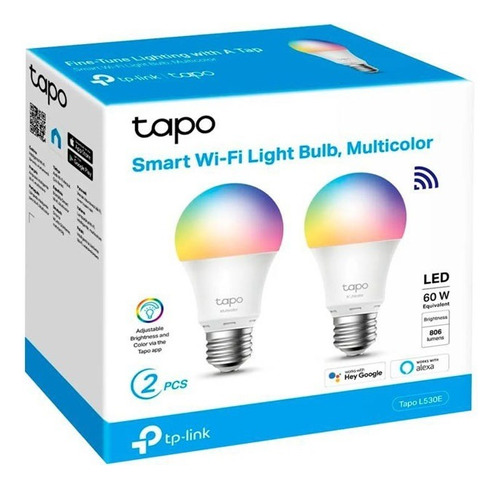 Ampolleta Inteligente Rgb Tp-link 9185 - Tapo L530e Pack 2u