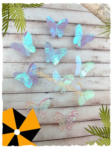 Mariposas Tornasolada Deco Invitaciones Surtidas X100