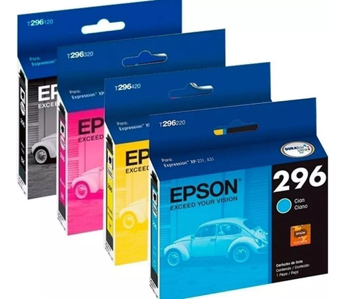 Epson Tintas 296 T296120 T296220 T296320 T296420 Xp231 431