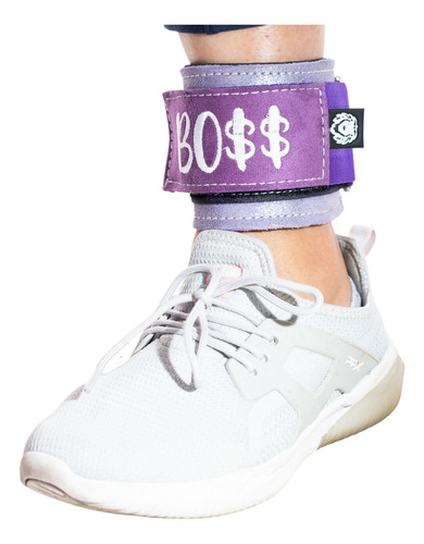 Grilletes Para Tobillo Velcro Para Polea Gym Entrenamiento Violeta