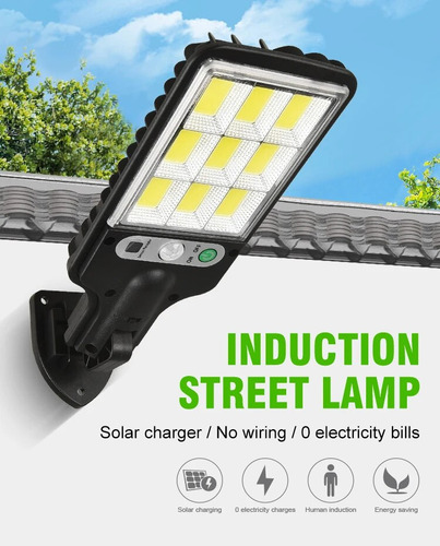 Luz De Calle Solar Al Aire Libre Solar De Alta Potencia 2pcs