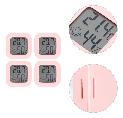 Medidor Electrónico De Temperatura Y Humedad 4 Piezas