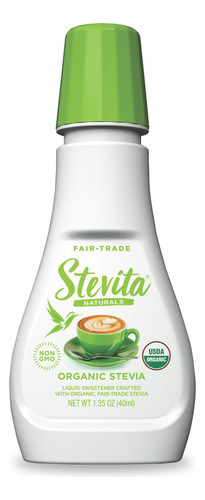 Stevita Stevia Liquida Organica, 1.35 Onzas, Edulcorante Tot