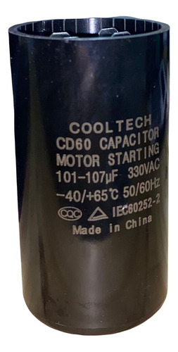 Capacitor De Arranque Cooltech 101/107mf 330v