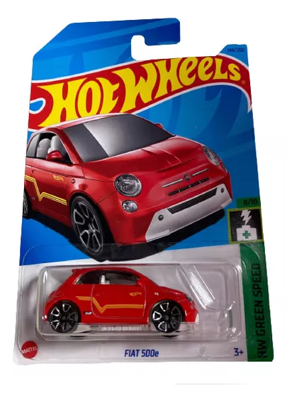 Hot Wheels Fiat 500e Rojo Green Speed 8/10 (2023) Variante