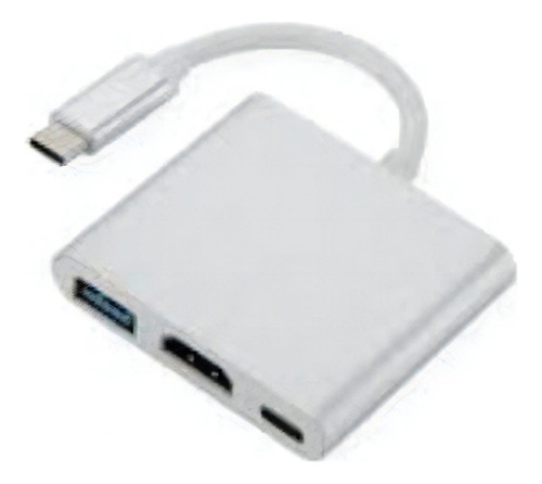 Adaptador conversor 3 en 1 tipo C X Hdmi/Usb 3.0/tipo C