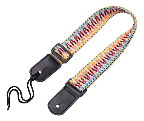 K Correa De Ukelele Ajustable Con Hebilla Y Cuerda For