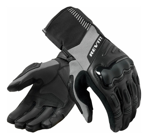 Guantes Moto Largo Revit Sand 5 H2o Con Protecciones Ruta Color Negro Talle M