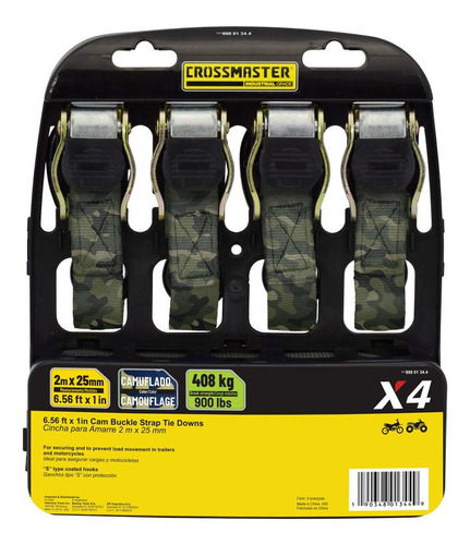 Amarre Cincha Crossmaster 9980134.4 2mx25mm Camuflado X 4un