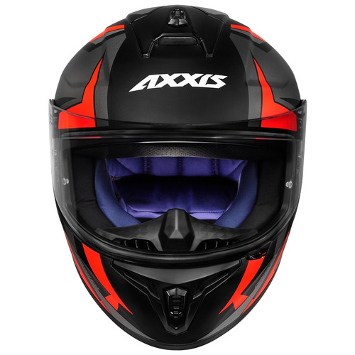 Imagem 4 de 7 de Capacete Axxis Draken Vector Matt Black/grey/red 60/l