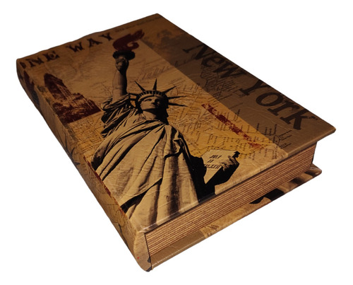 Caja Libro Estatua De La Libertad 21x14x3cm