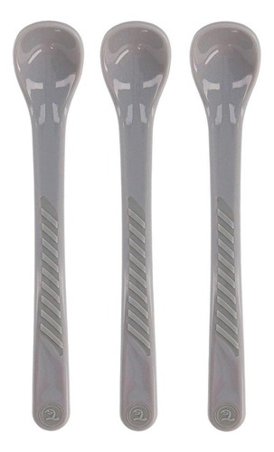 Set De Cucharas Twistshake 3x 4+m Gris Pastel (78184)