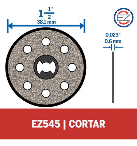 Disco De Corte Diamantado 38mm Mod Ez545