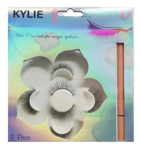 Pestañas Colorful Magic Eyelashes 3pares & Pegamento Negro
