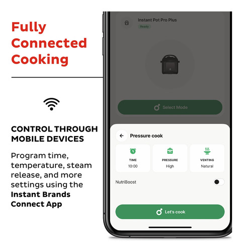 Instant Pot Pro Plus Wi-fi Smart 10 En 1 Olla A Presión Olla Negro