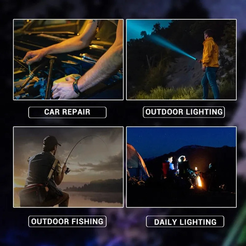 #linterna De Luz Forte Usb Recargable Al Aire Libre
