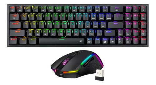 Kit Redragon Pollut + Trident S136 Wireless (teclado+mouse)