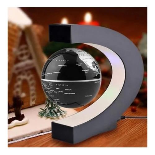 Lâmpada Flutuante Maglev Earth Led Mapa Mundial