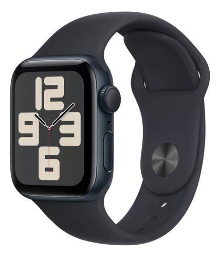 Apple Watch SE GPS + Cellular • Caixa meia-noite de alumínio – 44 mm • Pulseira esportiva meia-noite – P/M - Excelente (Recondicionado)