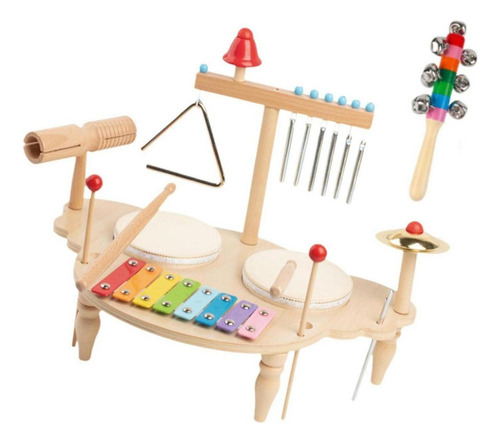 Wj1 Juego De Batería De Xilófono, Juguetes Musicales Para