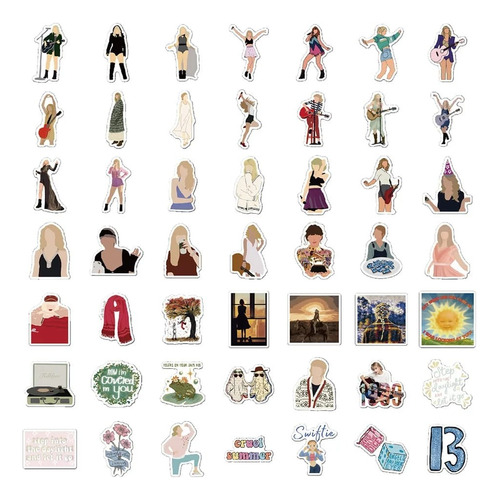 Stickers/pegatinas/calcomanías De Taylor Swift 30pzs Al Azar
