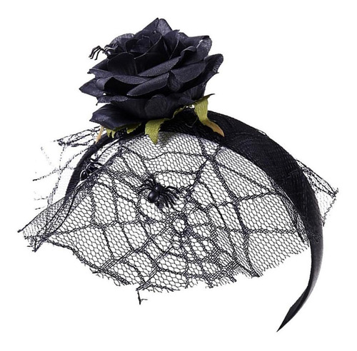 Diadema De Flores Negras De Halloween Velo Banda Para El | Meses sin intereses Diadema De Flores Negras De Halloween Velo Banda Para El | Meses sin intereses