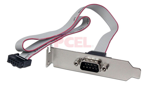 Bracket Salida Puerto Serial Db9 C/chapa Cinta Larga Sff (Reacondicionado)