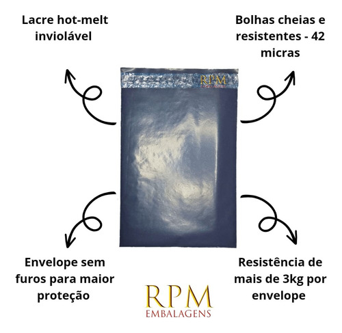 100 Embalagem Eco Para Envios Correio Com Saco Bolha 32x40