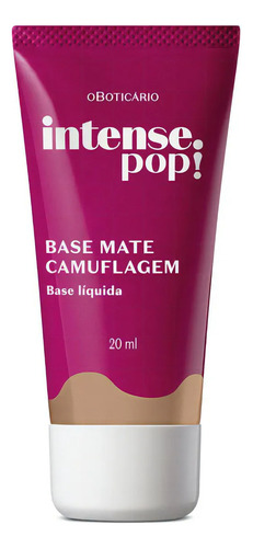 Base Mate Camuflagem Intense Pop Liquida 20 Ml O Boticário