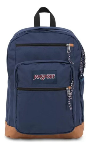 Mochila escolar JanSport Cool Student color azul diseño liso 34L