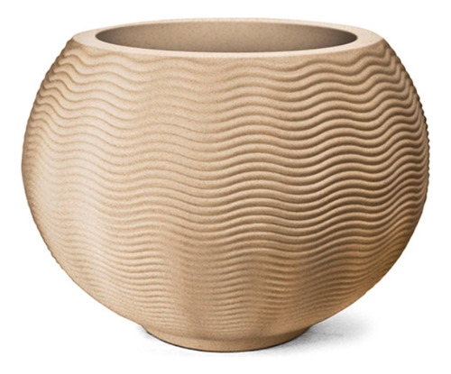 Vaso Ondulado Redondo 40 (70l) Cor Areia Nutriplan