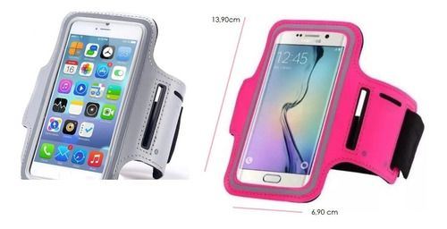 Imagem 2 de 10 de Duas Braçadeiras Suporte De Celular P/ Ela E Ele Impermeavel