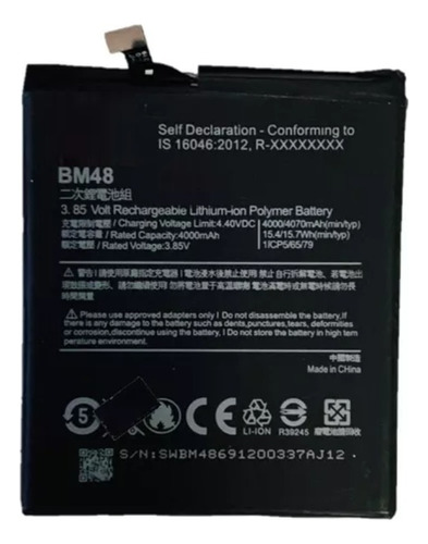 Bateria Compatível Com Xiaomi Mi Note 2 Bm48