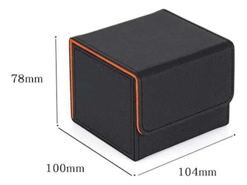. Premium 130 Trading Card Deck Box Contenedor Con Naranja