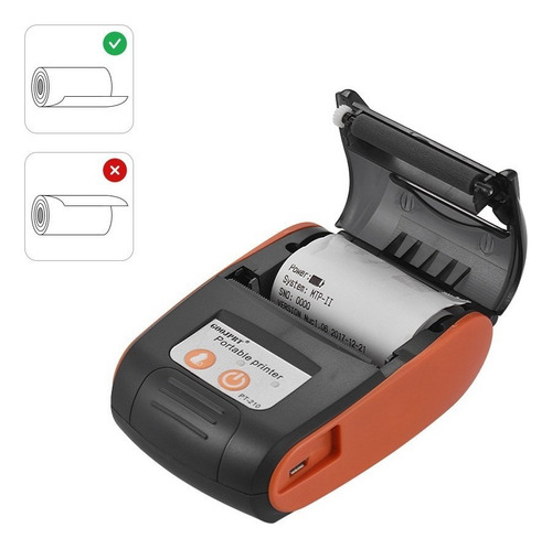 Impresora Térmica Portátil Inalámbrica Bluetooth (58mm)