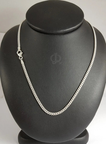 Imagen 3 de 6 de Cadena Plata 925 Groumet 3mm Gruesa Maciza Hombre Garantia