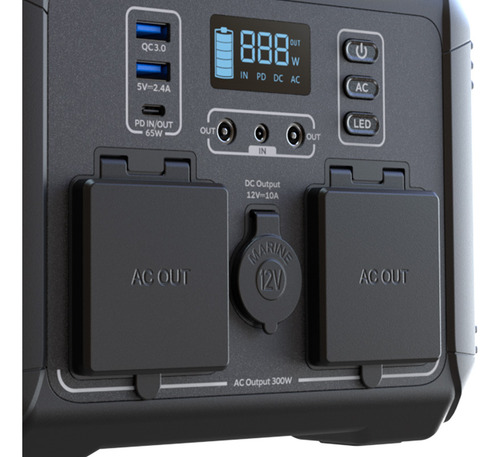 Fpp-t302 Generador Eléctrico Portátil De Baterías Lmfp 300w