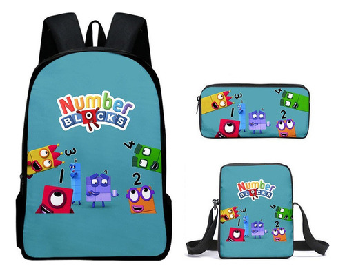 Numberblocks Mochila De Estudiante Impresa Mejor Vendido .c