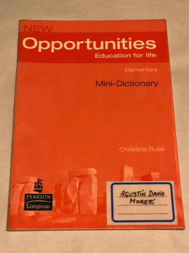 New Opportunities = Mini - Dictionary | Elementary