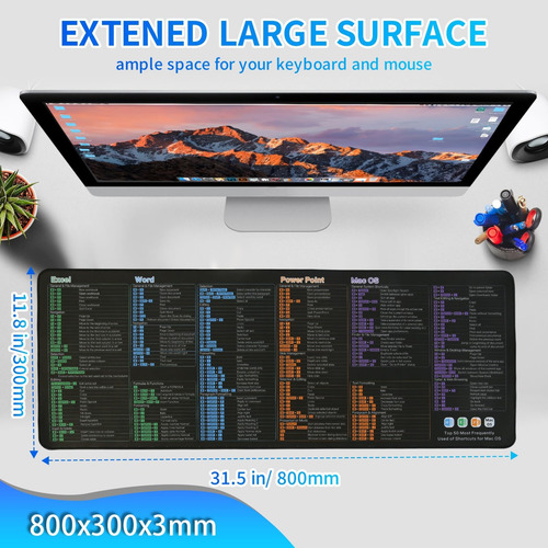 Alfombrilla De Mouse Para Mac Os, Excel/word/power Point,