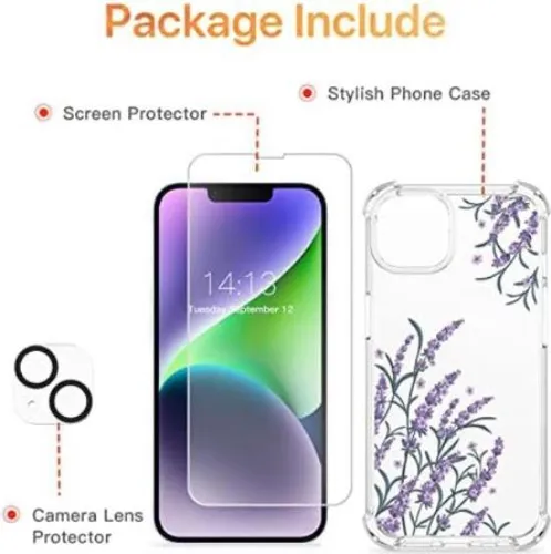Funda Gviewin Para iPhone 14 C/ Cubre Cam Pant Dafne
