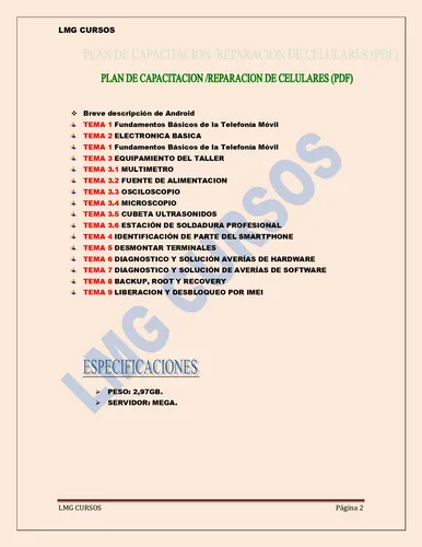 Curso De Reparación De Celulares Intermedio